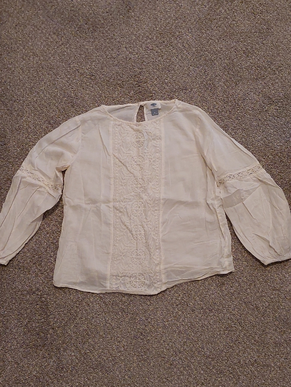 Old Navy Lace Peasant Blouse